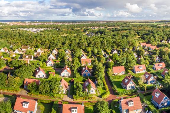 Luchtfoto van het park | Kustpark Texel